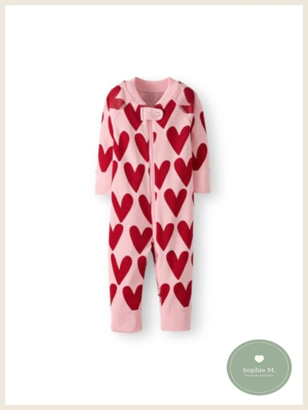 Organic Cotton Long Sleeve Sleeper with 2-Way Zip and Foldable Cuffs